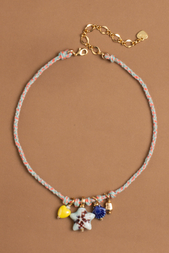 Blue Yellow Ocean Charm Necklace - Nakamol