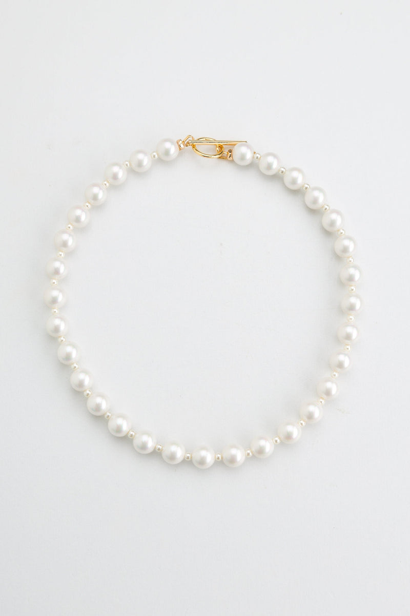 【HYERES LOR】23SS★ H edition White Pearl Bead Necklace 