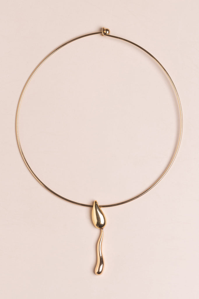 Double Waterdrop Minimalist Necklace - Nakamol