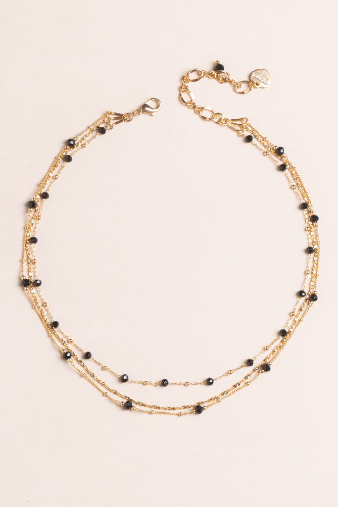 Black Gold Chain Necklace - Nakamol