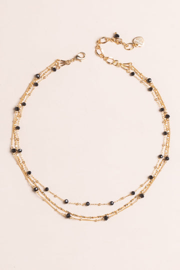 Black Gold Chain Necklace - Nakamol