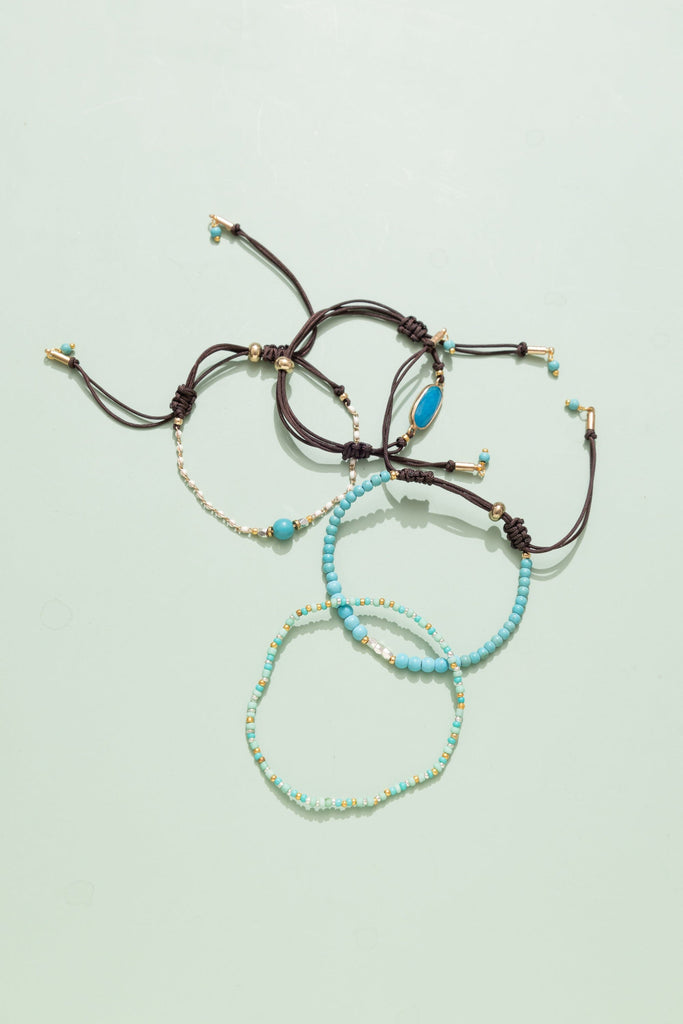 Shades of Turquoise Friendship Bracelet - Nakamol