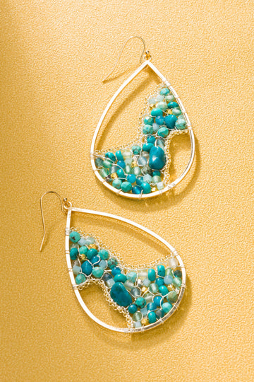 Irina Teardrop Beaded Earrings - Nakamol