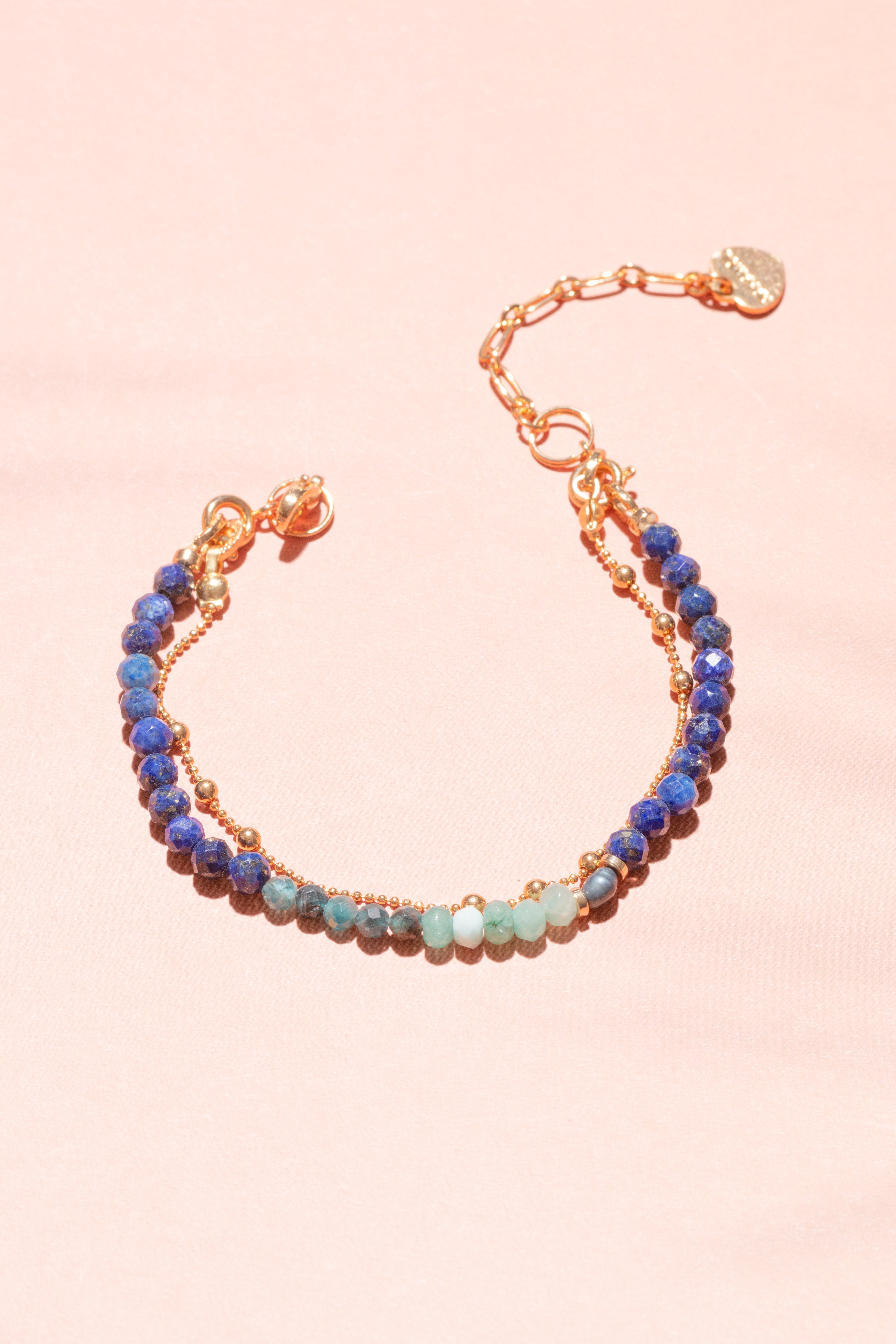 Mix Lapis Lazuli Lucky Charm Bracelet – Nakamol